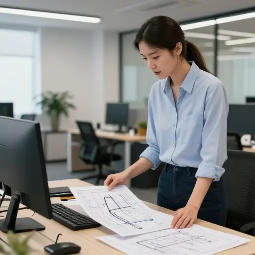 作为一名电气工程师，她设计电力系统。