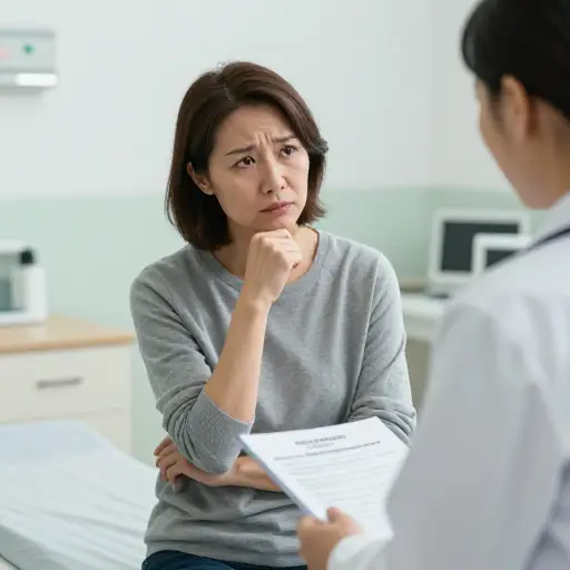 她勉强同意了做手术。