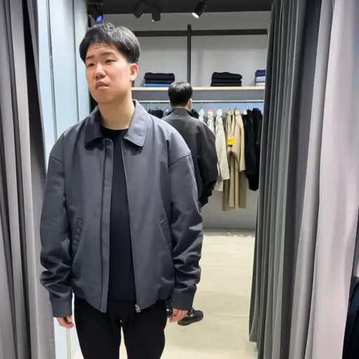我昨天试穿了那件夹克，但它太大了。