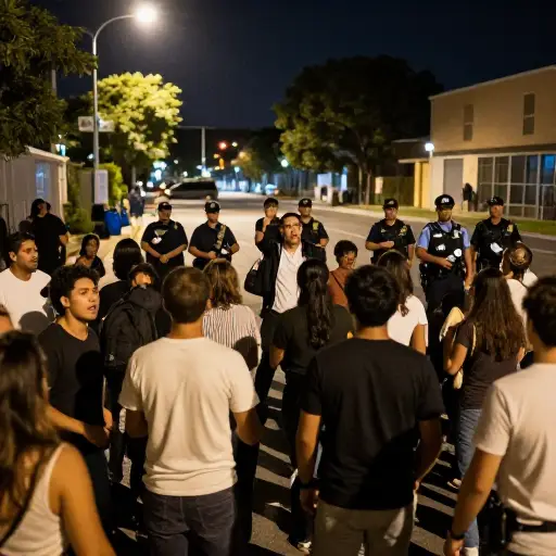 警方不得不驱散聚集在街头的愤怒暴民。