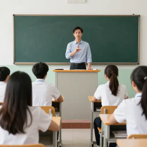 老师让学生们安静下来，开始上课。
