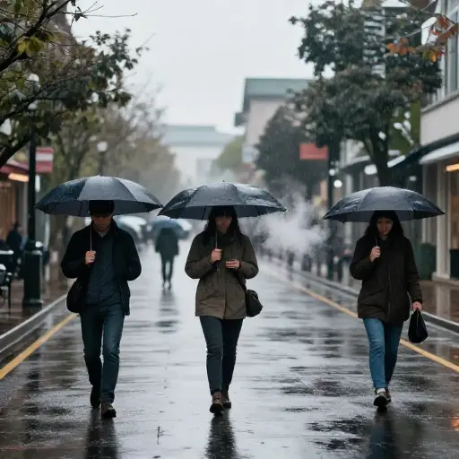 那寒冷、下雨的天气真是糟透了。