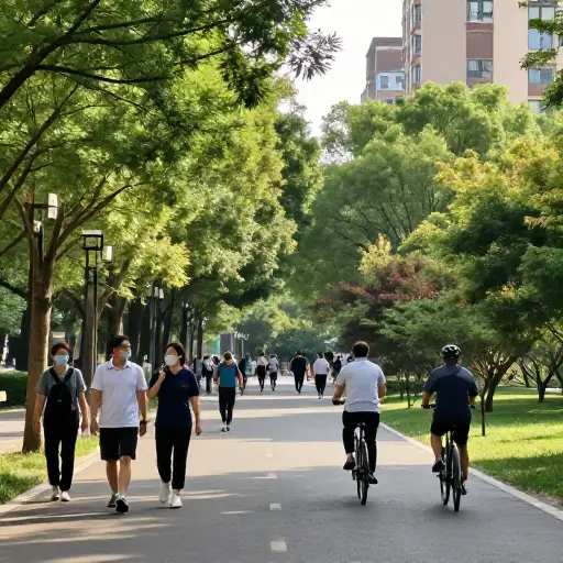 我认为，如果人们住得离公园更近，总体上他们会更活跃。