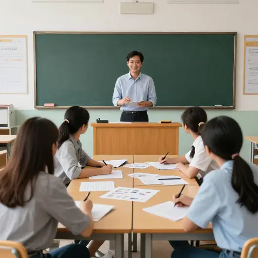 老师让学生们继续做项目。