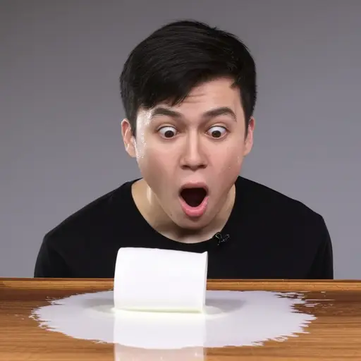 哎呀，我把牛奶打翻了！