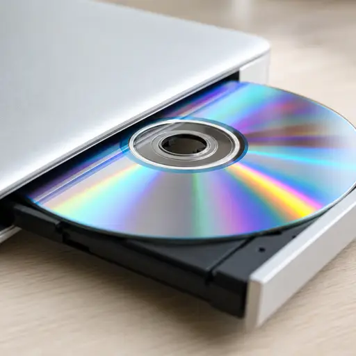 百科全书存储在一张CD-ROM上。