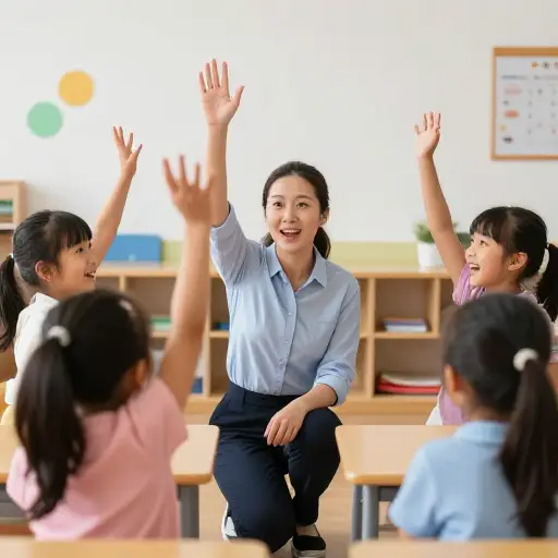 教小孩子的好处之一是他们充满热情。