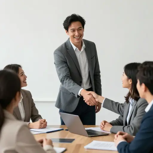 他欣然同意了我们的提议。