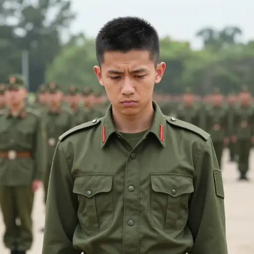 他讨厌待在军队里，因为他不得不服从命令。