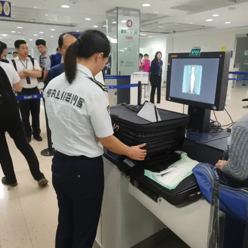 机场安检人员发现了乘客行李中的爆炸物。