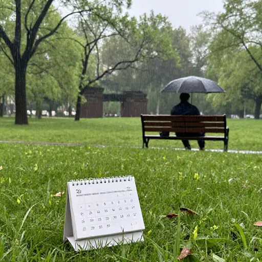 去年春天，几乎每个周末都在下雨。