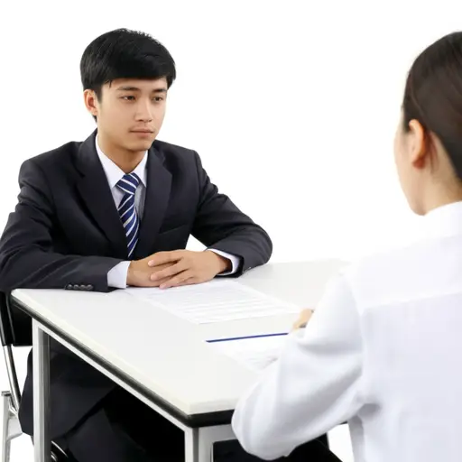 缺乏经验是他求职时的主要弱点。