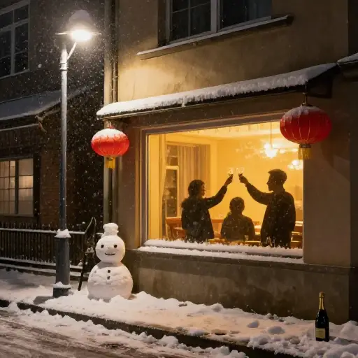 我们一月份要办一场派对庆祝新年。