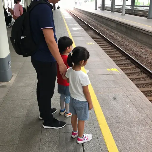 请让你的孩子们远离站台边缘。