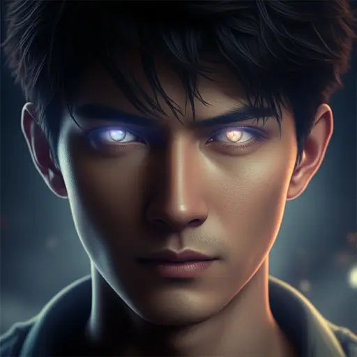 他眼中有一丝巫术般的魔力，吸引着人们。