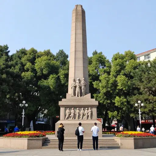 他们建造了一座纪念碑，以纪念英勇的消防员们。