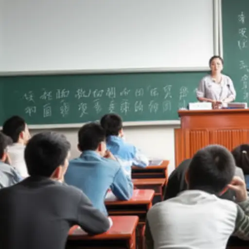 老师的声音在教室后面几乎听不见。