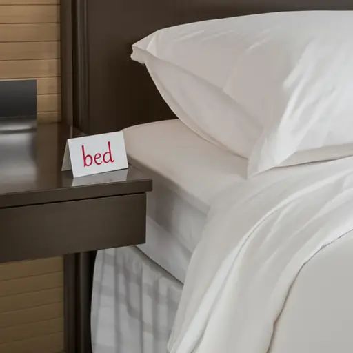 单词'bed'的第一个字母是b。