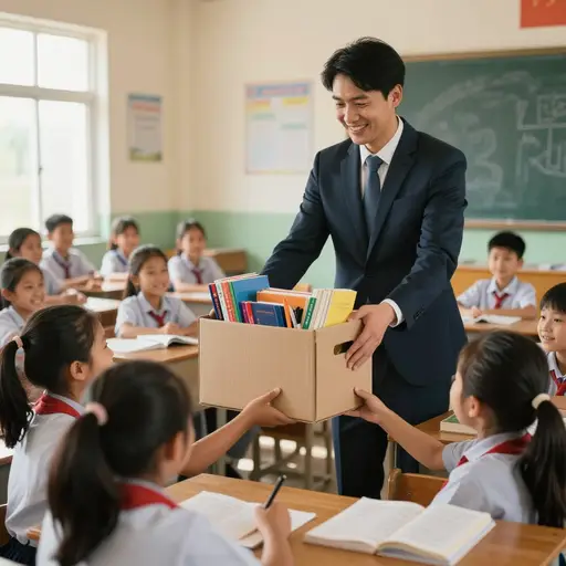 这位企业家设立了一个慈善基金会来支持贫困地区的教育。