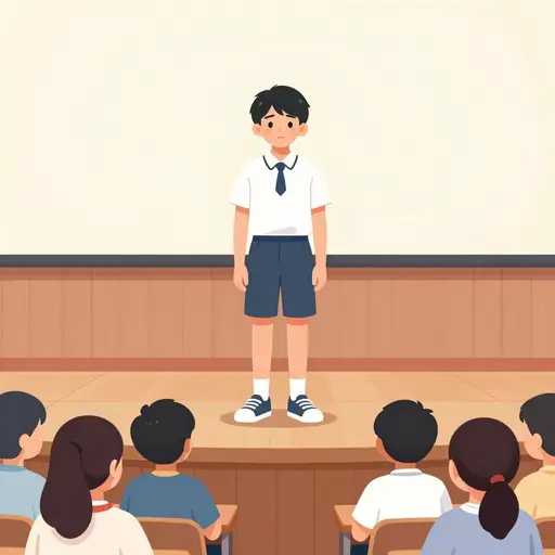 他害怕时表现出了勇气。