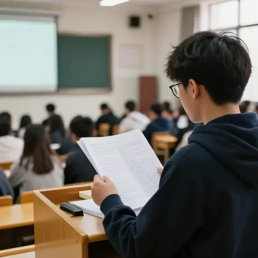 我不得不在全校面前大声朗读那篇文章。