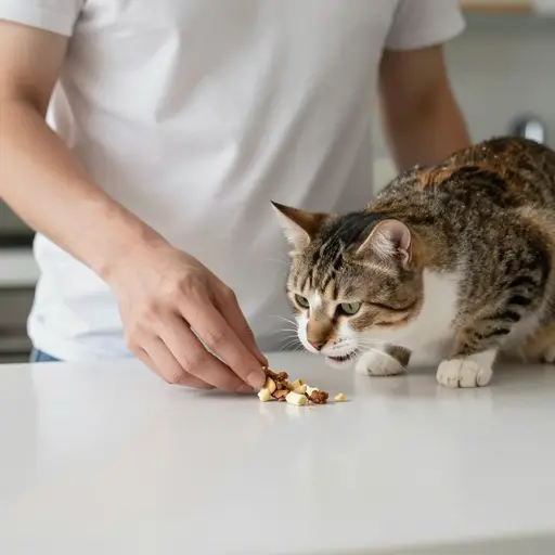 那只猫每晚都从厨房偷食物。