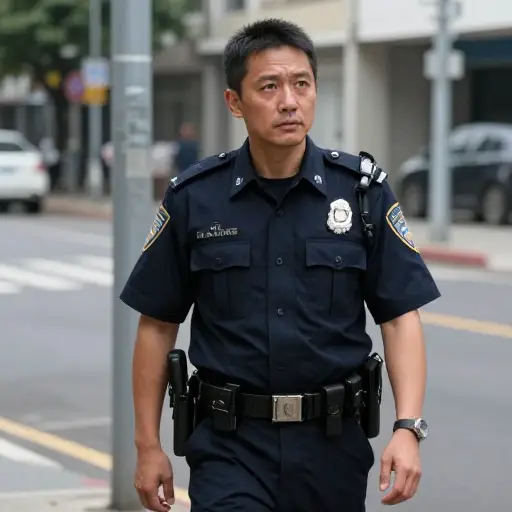 罪犯假装成警察以避免怀疑。