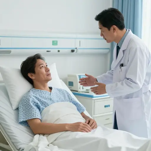 病人清醒并能回答问题。