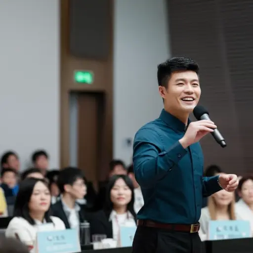 他演讲的语调非常鼓舞人心。