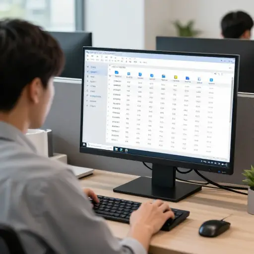 该公司使用电子系统管理记录。