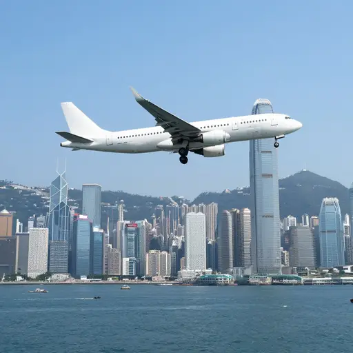 我经香港飞往东京。