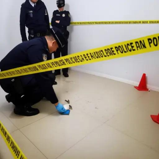 警方在犯罪现场发现了多处枪击痕迹。