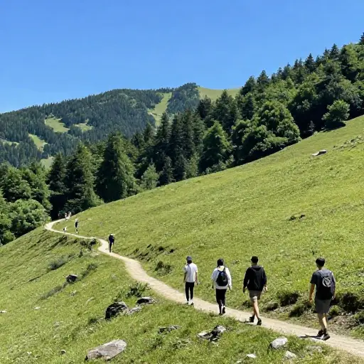 然而，第二天太阳出来了，我们走上了一条山路。