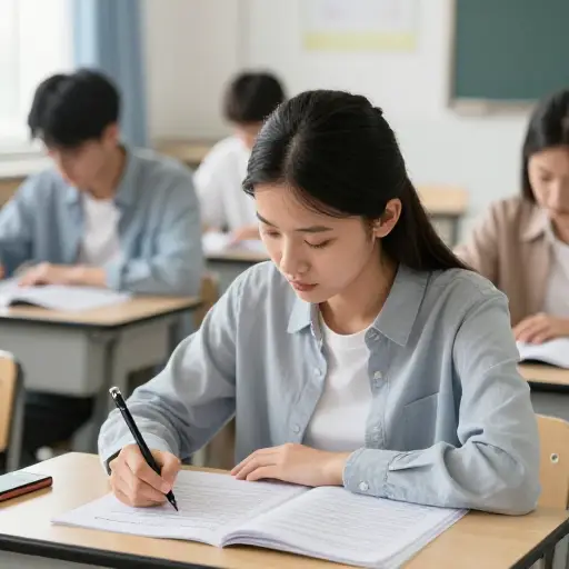 她参加了一场公共考试以成为一名检察官。