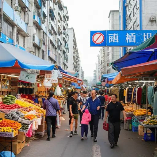 我们城市里有很多不同的市场。