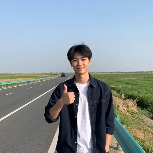 他决定搭便车穿越全国。
