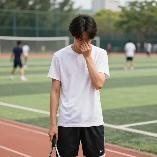 我今天打得不好，因为我久疏练习了。