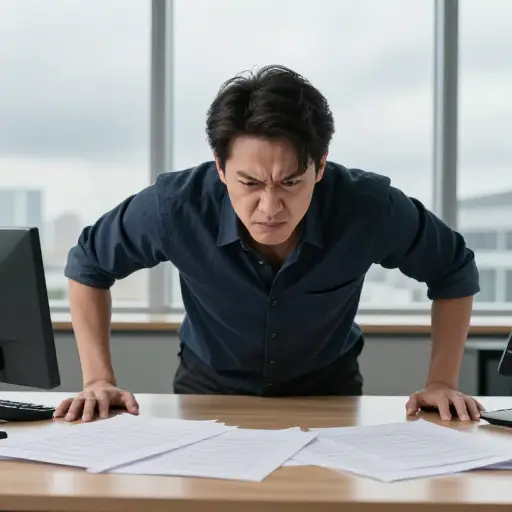 在压力大的情况下，一些人可能会表现出攻击性行为。