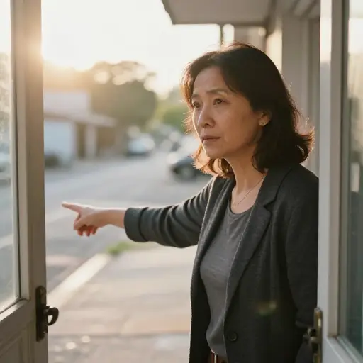 他的妻子证实他那天早上离开了房子。