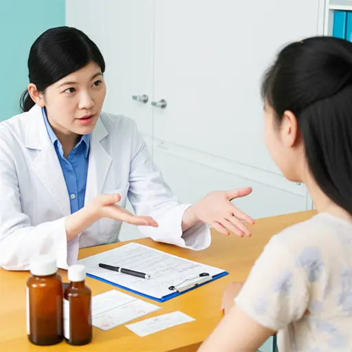 医生建议她服用激素来调节月经周期。