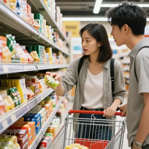 她建议不要过量购买食品杂货。