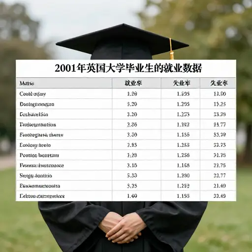 该表格说明了2001年英国大学毕业生就业状况。