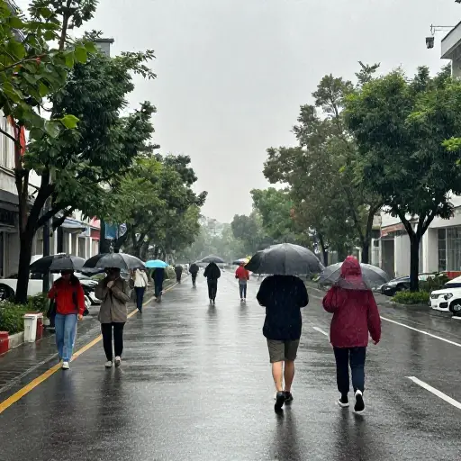 这只是小雨。