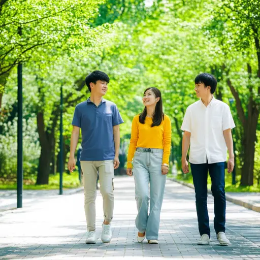 和朋友们一起散步给我带来了巨大的快乐。