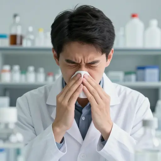 氨水刺鼻的气味立刻充满了他的两个鼻孔。