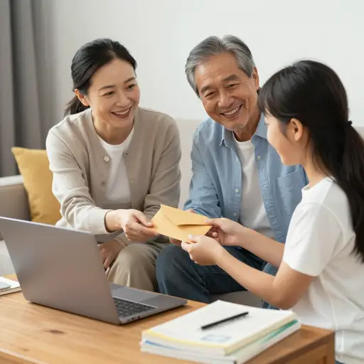 她的父母帮她支付了课程的费用。