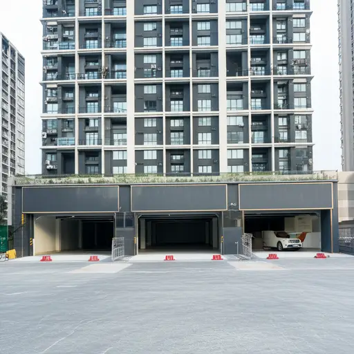 我们的公寓楼有三个地下车库。