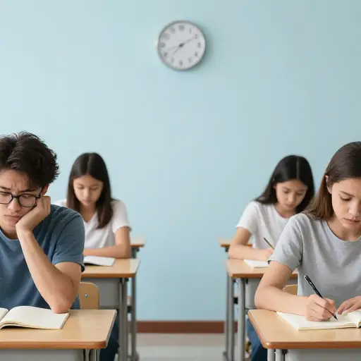 我不知道为什么他今天没来上课。