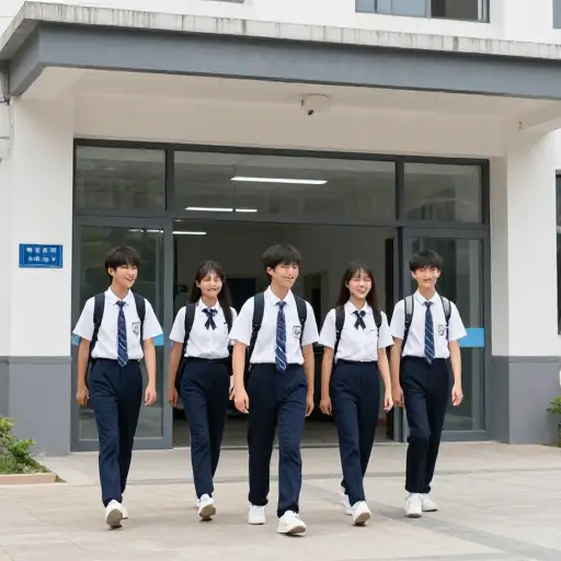 学校有一个针对 12 至 14 岁学生的青少年部门。