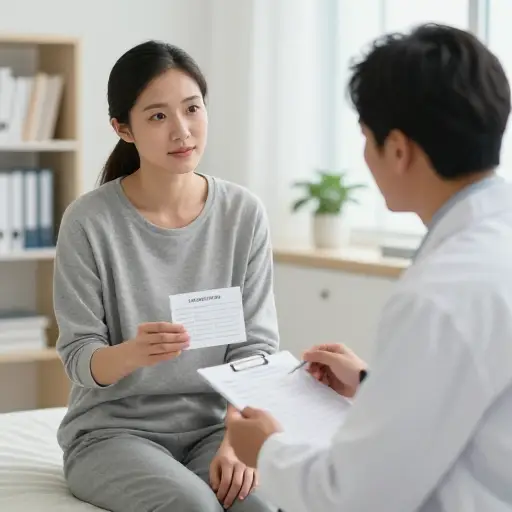 在一些医学检测结果呈阳性后，她同意开始治疗。